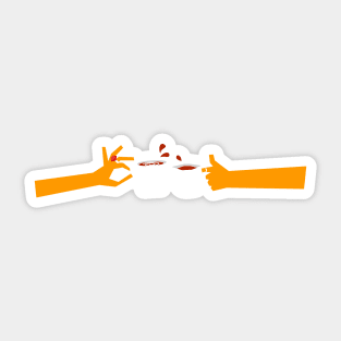 Murder At Tea Time Sticker